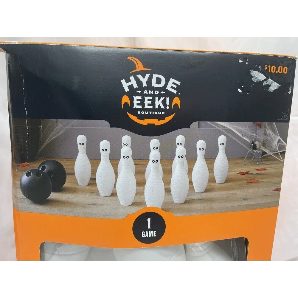 Halloween Mummy Bowling Game Hyde And Eek Party Theme Plastic Spooky Fun